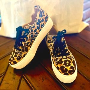 Gorgeous leopard Sneakers- size 8.5; never worn